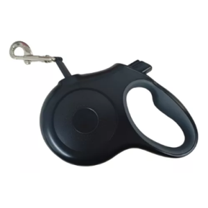 Correa retractil varios talles color blanco con rosa y negro
