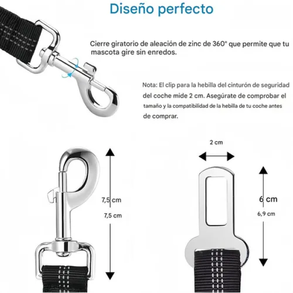 cinturon de seguridad para mascotas - Imagen 2
