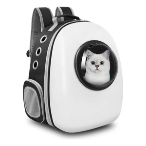 Mochila Trasnportadora Para Paseo De Mascotas Blanca