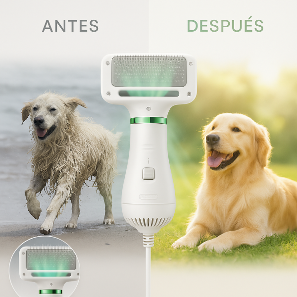 Cepillo Secadora 2 en 1 – Secá y peiná a tu mascota sin estrés, en la mitad de tiempo. - Imagen 3