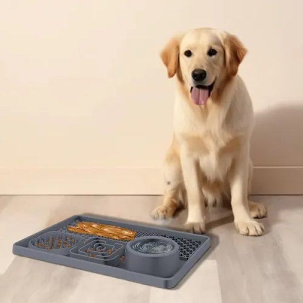 Comedero Y Bebedro Lento Interactivo Colgable Para Perros - Imagen 5