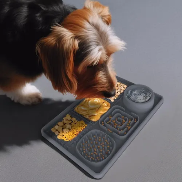 Comedero Y Bebedro Lento Interactivo Colgable Para Perros - Imagen 3