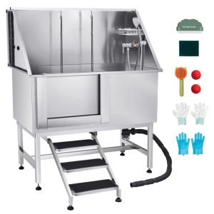 Bañera De Aseo Para Mascotas De Acero Inoxidable