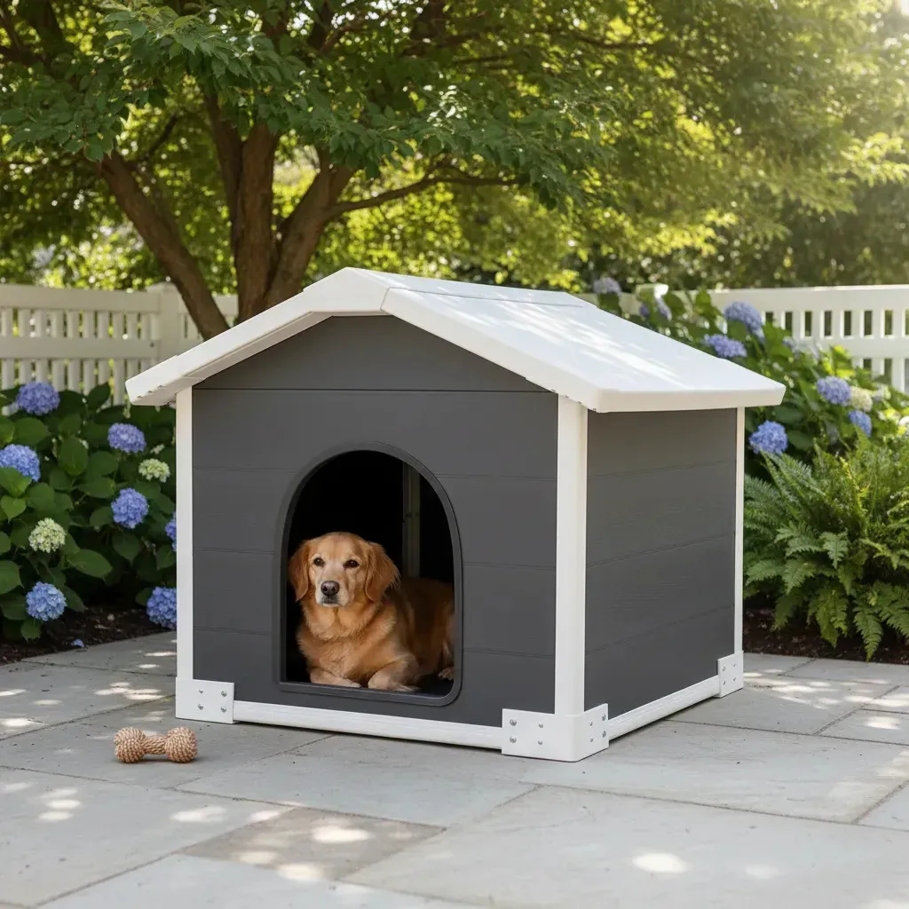 Cucha Para Perros Pequeños Exterior Plastico Premium 80 cm - Imagen 4