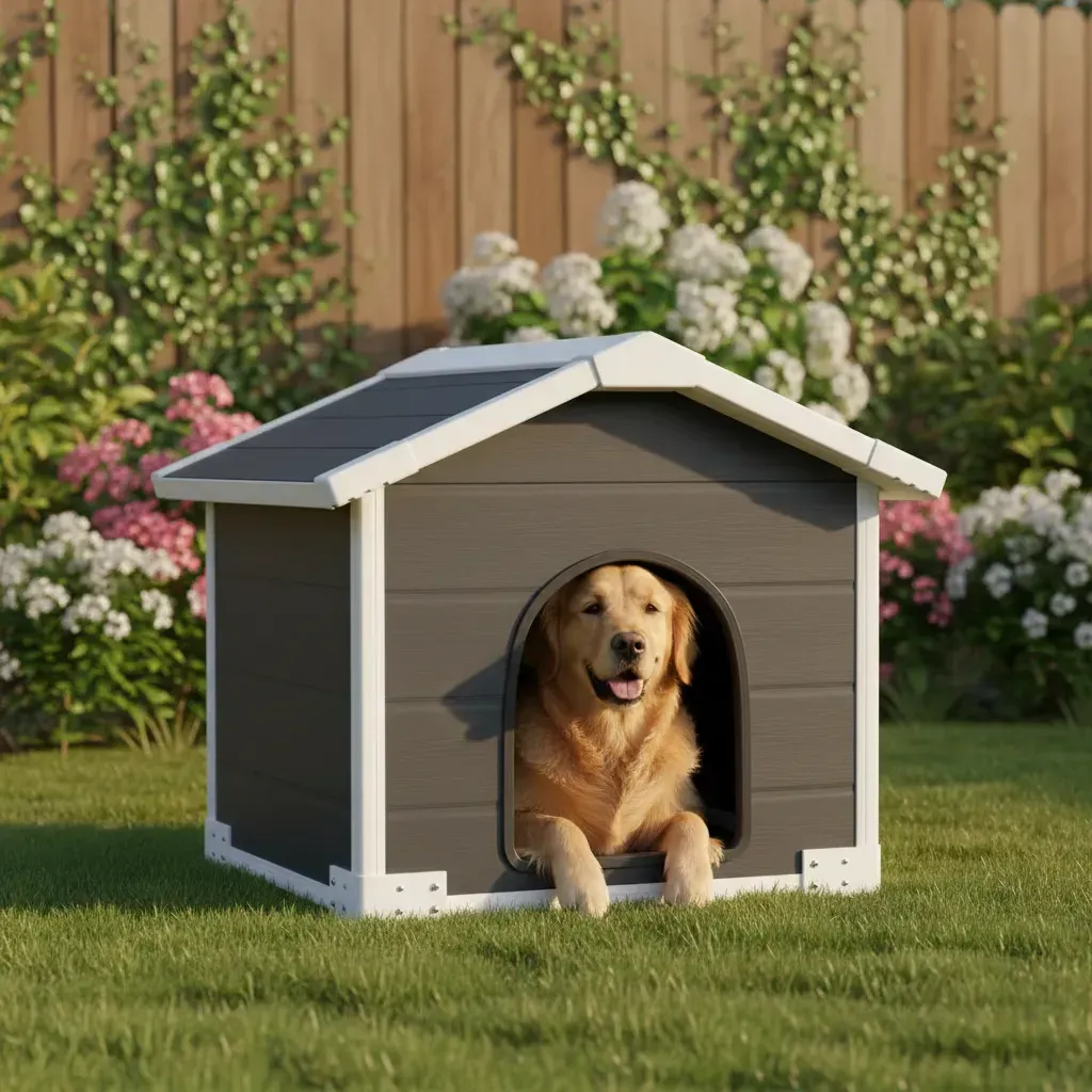 Cucha Para Perros Pequeños Exterior Plastico Premium 80 cm - Imagen 5