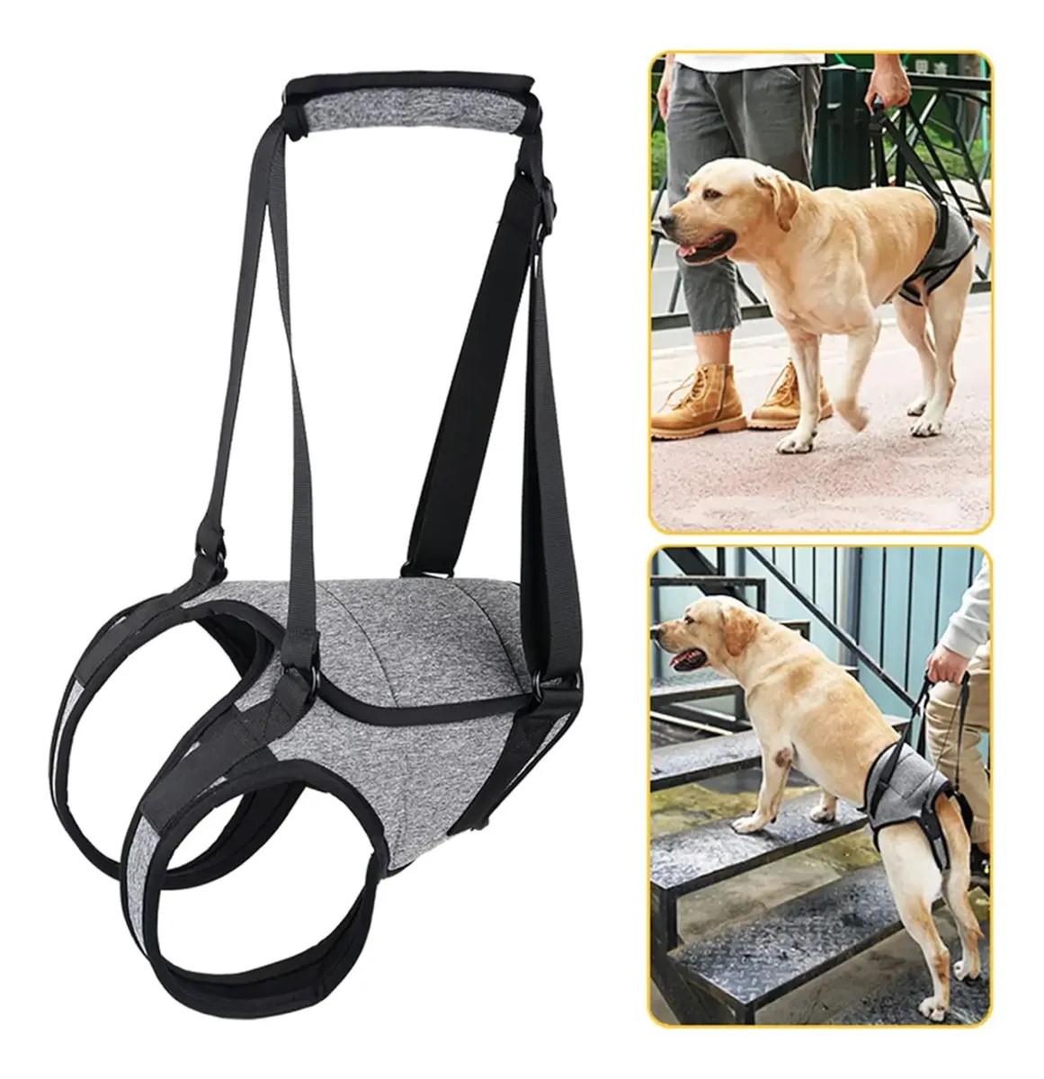 Arnes De Elevacion Ortopedico Trasero Para Mascotas Perro Talle M - Imagen 2